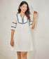 Embroidered Cotton Mini Dress